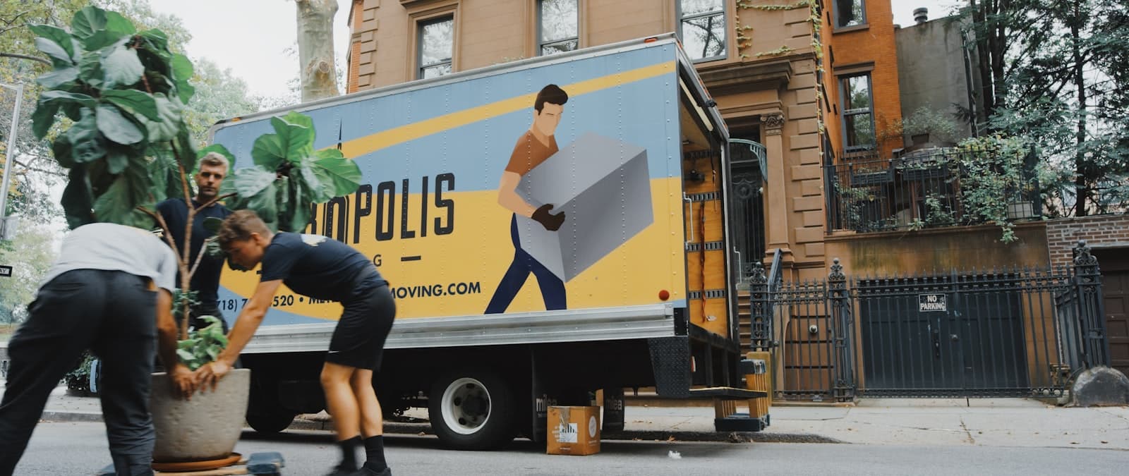 PM Movers removal crew loading a van for a UK-wide move